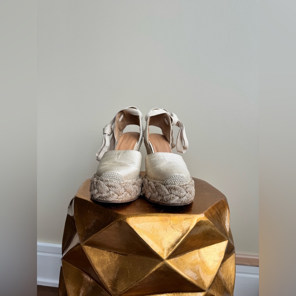 Paloma Barcelo Espadrille Platform Wedge Sandals, Size 9.5 - Picture 12 of 15